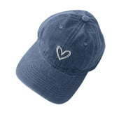 ZACPNCV Fashionable Boys And Girls Washed Denim Cap Baseball Cap Sunshade Hatpeaked Cap Navy